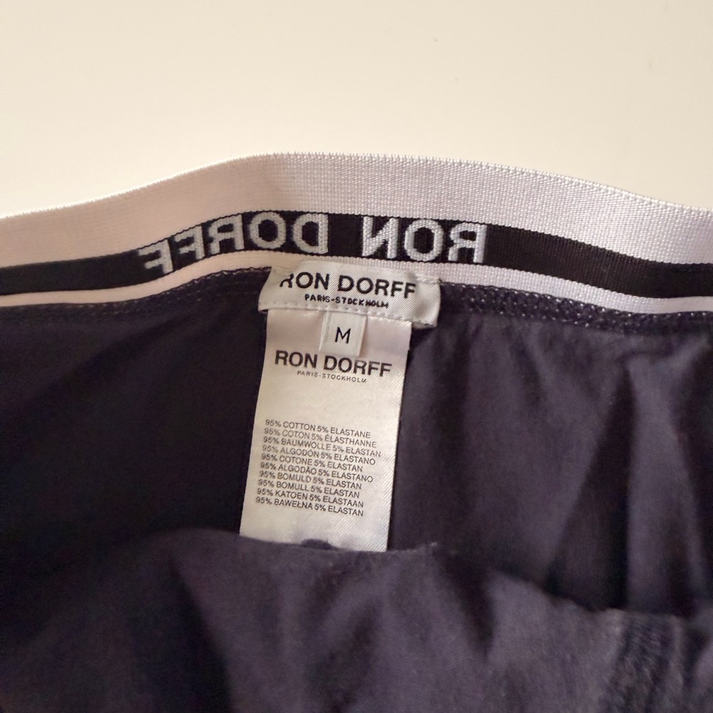 Men's 3-Pack Cotton Briefs — White, Black, Navy Ron Dorff - Picture 3 of 10